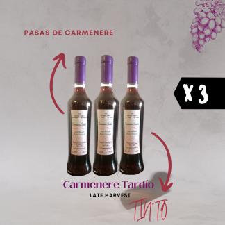 3x Late Harvest Carmenere Tardío