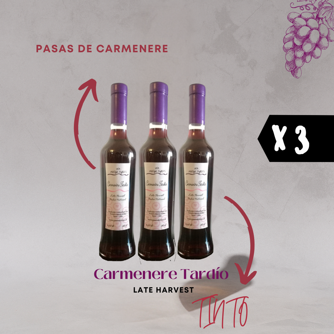3x Late Harvest Carmenere Tardío
