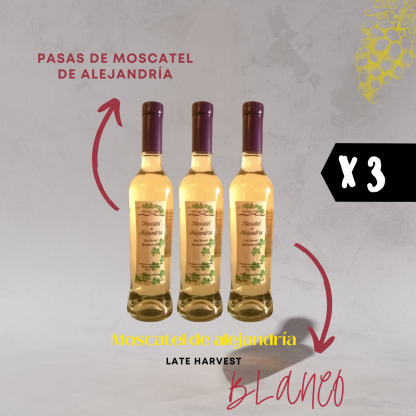 3x Late Harvest Moscatel de Alejandría